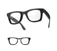HiBloks Polarized Clip for Ray-Ban Meta Wayfarer RW4006 & Gen 2 RW4012 Standard 50-22, Cover Camera Discoloration Clip for Meta Gen 2, No Filming Allowed, (Transparent, Standard 50-22)