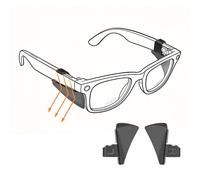 HiBloks Safety Side Shields for Ray-Ban Meta Wayfarer/Skyler/Headliner Gen2/1 & Oakley Meta HSTN Smart Glasses Accessories Safety Lightweight and Comfort Ultra-Light Glare Reducer
