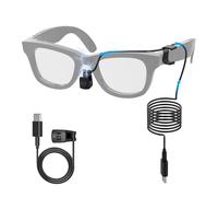 HiBloks USB-C Charging Cable for Ray-Ban Meta Wayfarer(RW4006&RW4008) Smart Glasses, 3.9ft Tangle-Free TPE/TPU Cable, Built-in Voltage Stabilizer & PTC Protection, Power Bank/Phone/Car/Laptop Charging