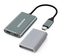 HiBloks USB C to AR Glasses Hub and Charging Adapter, Charge and Play Adapter with 4K60Hz and 65W Fast Charging for Switch 1&2/Rokid/Xreal/RayNeo/VITURE/iPhone 15&16