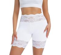 Hibluco Slip Shorts for Under Dresses Lace Women Underwear Anti Chafing Boyshort