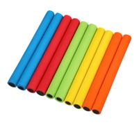 Hiboom 10 Pcs Track Field Relay Batons, Multicolored Foam Relay Race Baton for Track and Field Running Competition Running Race Games Physical Education Outdoor Activities