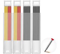 Hiboom 24 Piece 2.8mm HB Refills for Carpenter Pencils, Long Lasting Pencil for Mechanical Pencil Woodworking Construction (Black, Yellow, Red)