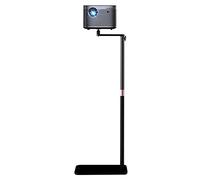 HIBORI Projector Mount 360° Swivel Projector Stand Adjustable Height L-Shape Hidden Floor Stand Compatible with XGIMI, Nebula, VANKYO, Jinhoo, AuKing