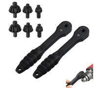 Hiborth 2-in-1 Drill Chuck Ratchet Spanner Set - Universal Drill Chuck Ratchet Wrench with Double-Head Ratchet Drill Chuck Key for Electric Drills and Power Tools (2 Sets)