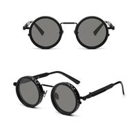 Hiborth Adjustable Tint Sunglasses for Men 1-9 Gear ND Filter Polarized UV Protection Round Glasses with Transition Lenses for Beach Travel Driving Outdoor Sports Black
