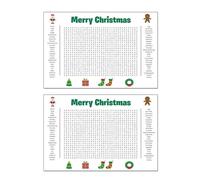 Hiborth Jumbo Thanksgiving Word Search Poster 35"x22" - Giant Word Search Wall Game for Family and Classroom, Large Holiday Poste r with 50 Word s, Giant Christmas & Thanksgiving Activity Poster (C)