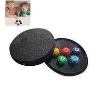 Hiborth Korean Folk Game Set - Gonggi, Ddakji, Jebi Chagi, Paeng-Y, Biseokchigi Traditional Play Games for Family and Travel (1pc E)