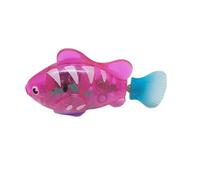 Hiborth Swimming Fish Toy with LED Lights | Electronic Robotic Fish Pet Toy for Cats and Dogs | Waterproof Fake Fish with Lifelike Tail Movement, Speed Adjustment, and Realistic Swimming Action (D)