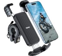 Hiboy Bike Phone Holder, 360° Rotatable Universal Motorcycle Phone Mount, Wrap Anti Shake Bicycle Scooter Handlebar Phone Clip for 5.1-6.8" Cellphone