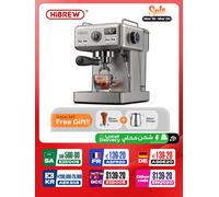 HiBREW 20Bar Semi Automatic Espresso Coffee Machine Temperature Adjustable 58mm Portafilter Cold/Hot Coffee Maker Metal CaseH10A H10A Part