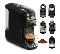 HIBREW 5-in-1 Pods Coffee Maker, 19 Bar Espresso Machine for Pods, for Kcup*/Nes*/DG*/Espresso Powder, Makes iced coffee (Black)