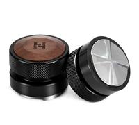 HiBREW 58.5mm Gravity-Based Espresso Distributor, Self-Leveling Distribution, Fits All 58mm Bottomless Portafilters, Anodized Aluminum with 4-Blade Stainless Steel Base, WTD Tools