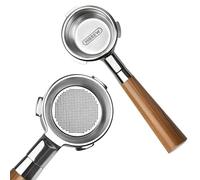 HIBREW 58mm 3 Ear Bottomless Portafilter Only for H10A Coffee Machine - Stainless Steel with Rosewood Handle - Advanced Espresso Tool for Coffee Enthusiasts