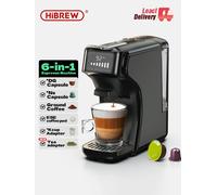 HiBREW 6in1 Capsule Coffee Machine Hot/Cold Multiple Espresso Cafetera Cappuccino Coffee Maker Dolce Gusto Nespresso Powder H1B H1B M3A WH Tray
