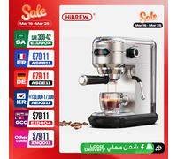 HiBREW Coffee Maker Cafetera 20 Bar Inox Semi Automatic Super Slim ESE POD& Powder Espresso Cappuccino Machine Hot Water H11 H11 SR