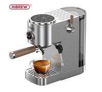 HiBREW H13 Dual-Boiler Espresso Machine 20Bar Semi-Automatic Coffee Machine with Touchscreen Control Hot & Cold Brew Award-Winning Design - Stainless Steel