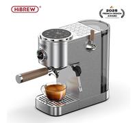 HiBREW H13 Dual-Boiler Espresso Machine 20Bar Semi-Automatic Coffee Machine with Touchscreen Control Hot & Cold Brew Award-Winning Design - Stainless Steel