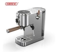 HiBREW H13 Dual-Boiler Espresso Machine 20Bar Semi-Automatic Coffee Machine with Touchscreen Control Hot & Cold Brew Award-Winning Design - Stainless Steel