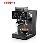 HiBREW H20 All-in-One Coffee Machine with Built-in Grinder, Dual Hot & Cold Extraction, 20-Bar Pressure, 20-Level Grind Adjustment, Steam Wand for Latte, 1.8L Water Tank, Smart Touch Control