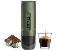 HIBREW H4C Classic - Portable Electric Espresso Machine, USB-C Rechargeable Coffee Maker with Removable Battery, Compatible with Ground Coffee & NS Capsules,Camping & Travel