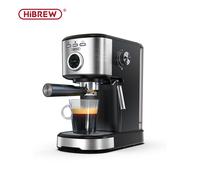 HiBREW H5A 15Bar Semi-Automatic Espresso Coffee Machine with 1.2 L Water Tank, Real-Time Temperature Meter, One-Touch Extraction, Powerful Steam Wand
