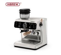HiBREW H7B Espresso Machine, Dual-heating System, 58mm Portafilter, Built-in Grinder with 30 Size Settings, Touch Screen, for Cafe Hotel Restaurant
