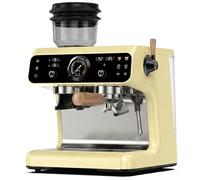 HIBREW H7B Espresso Machine with Built-in Grinder, 30-Position Conical Burr, Dual Heating System, PID Control, 58mm Portafilter, Semi-Automatic Coffee Maker for Home