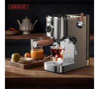 HiBREW H13 Dual-Boiler Espresso Machine 20Bar Semi-Automatic Coffee Machine with Touchscreen Control Hot & Cold Brew Award-Winning Design - Stainless Steel