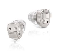 HIBRIQ Digital Sound Devices for Seniors & Adults, Comfortable Fit, in-Ear, Volume Adjustable, with 4 Batteries Included, Long Battery Life, 1 Pair, Gold