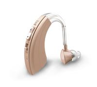 HIBRIQ Rechargeable Sound Device for Seniors, Noise Cancelling and Volume Adjustable, BTE Comfort Design Hearing Device