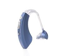 HIBRIQ Rechargeable Sound Device for Seniors with Noise Cancelling and Volume Adjustable, BTE Comfort Design Hearing Device