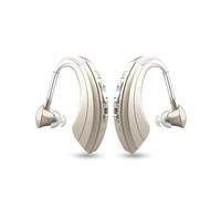 HIBRIQ Rechargeable Sound Devices for Seniors, Noise Cancelling and Volume Adjustable, BTE Comfort Design