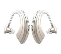 HIBRIQ Rechargeable Sound Devices for Seniors, Noise Cancelling and Volume Adjustable, BTE Comfort Design Hearing Device