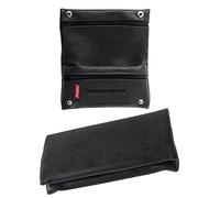 HIBRON Tobacco Bag Leather Rolling Tobacco Pouches 58105 Black