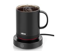 Hibsr Coffee Mug Warmer Set: Smart Electric Warmer with Auto Shut-Off & Faster Direct-Contact Heating Up to 149°F - Gifts for Men Women