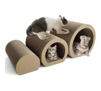 Hibtn Cat Scratching Cardboard,Cat Tunnel Bed For Three-Piece Set,Scra