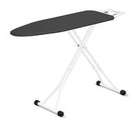 Hibtn Ironing Board, 110 x 30cm - T Leg Design Folding Non Slip Adjustable Height 85-92cm Lightweight Iron Board Rack, Black