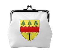 Hibu Gamo Flag Coin Purse-Leather Kiss Lock Wallet Small Clutch