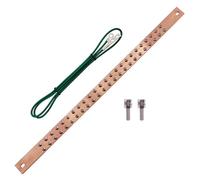 HIBUMFX 23 Inch Bus Bar Kit with 4 Foot Grounding Cable UL Listed for Data Rack/Cabinet/Enclosure
