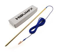 HIBUMFX Copper Ground Rod,Portable Plug Grounding Rod Kit With 50ft Copper Wire & Alligator Clip - for Grounding Mats,Generator,Electric Fences,Antennas,Satellite Dishes (Copper Alloy Plug Ground Rod)