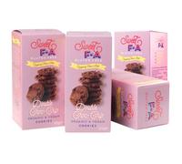 Hibvest Sweet FA Vegan & Gluten Free Cookies - 4 x 125g (Double Chocolate Chip)