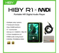 HiBy R1 MiDi HiFi Audio Music Player MP3 USB DAC WiFi Bluetooth 5.1 DSD256 PCM384kHz/32bit X1600E CS43131 MSEB Web Radio 1150mAh green