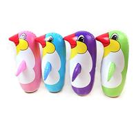 Hibye6hebyee Inflatable Penguin PVC Inflatable Toy Lifelike Cartoon Penguin Tumbler Children Gift 1 Piece Color Random 45cm