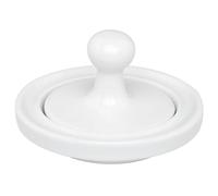 HIC Harold Import Co. 571 HIC Flying Saucer Mortar and Pestle Grinder, Porcelain, White