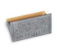 HIC Kitchen 43202 Bacon Press, Rectangular, Cast Iron Wood