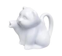 HIC Kitchen Mini Cat Creamer with Handle, Fine Porcelain, 2-Ounce Capacity