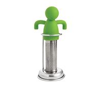 HIC Kitchen Silicone Man Tea Infuser with Drip Stand, 18/8 Stainless Steel and Silicone