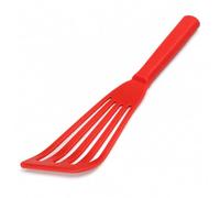 HIC Non-Stick Angled Fish Turner Slotted Spatula, Silicone with Stainless Steel Core, 11-Inches