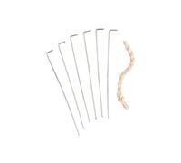 HIC Turkey Lacer Kit, Cotton Butcher's Twine with Reusable Stainless Steel Pins